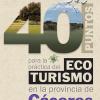 Portada del folleto de los 40 puntos para el ecoturismo